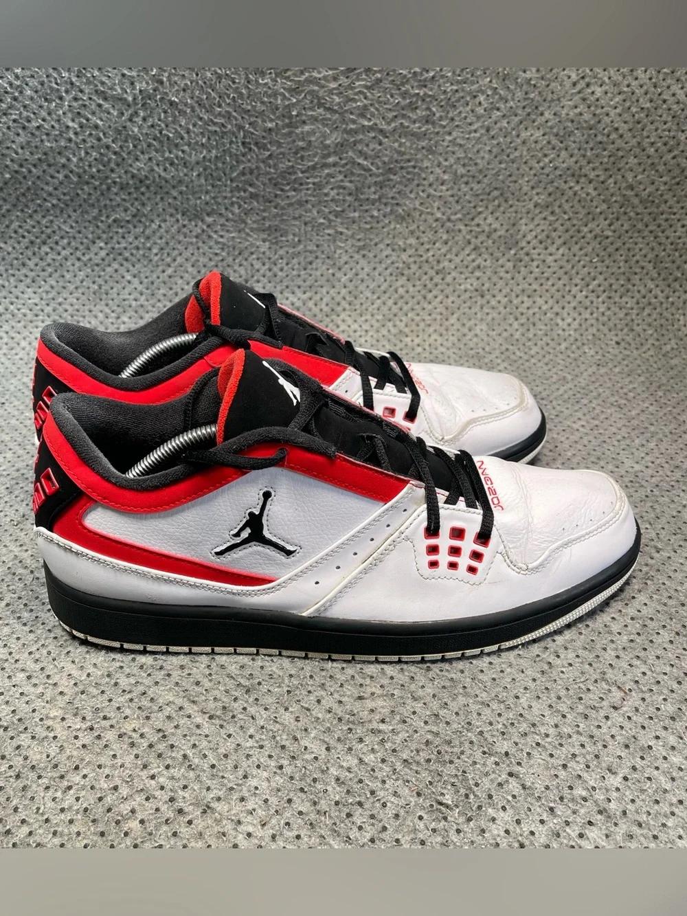 Jordan 1 Flight Low White Leather Shoes Size 12 Men’s